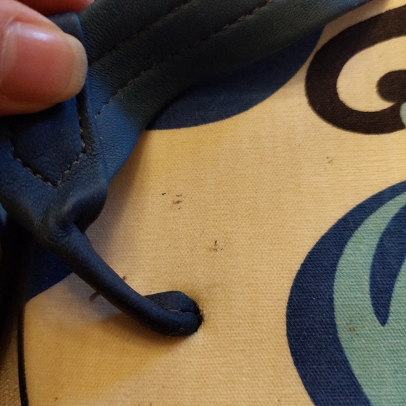 Island Slipper flip flops blue wave print handmade in Hawaii. Size 7men, 8 women - Picture 10 of 12